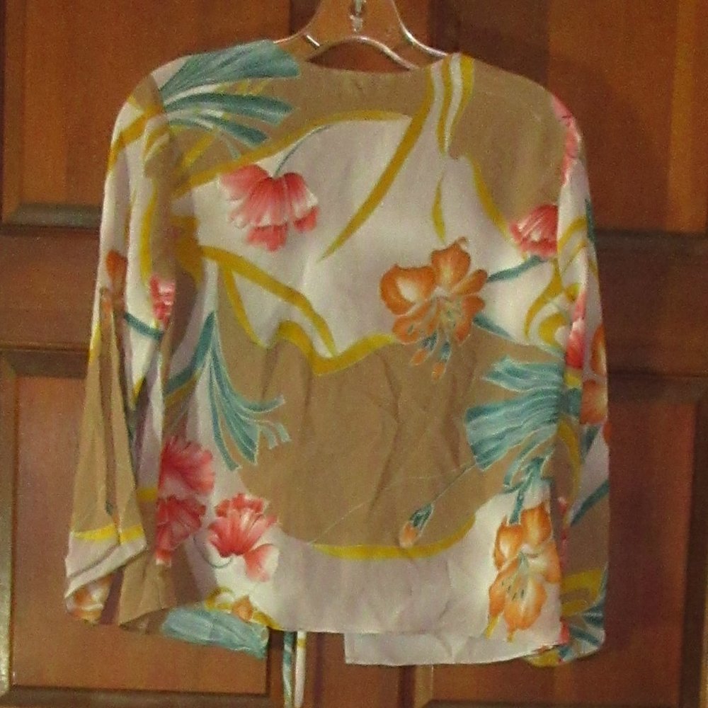 See-Through Open Front Top Open Sleeves Size 8 - image 4